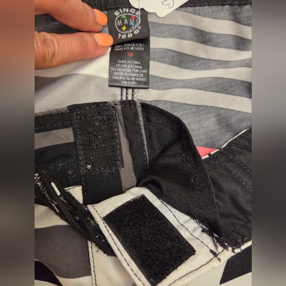 Maui & Sons 1990 Mens Swim Board Trunk Shorts sz 38 Polyester Swimwear 1 Pocket - Picture 6 of 7